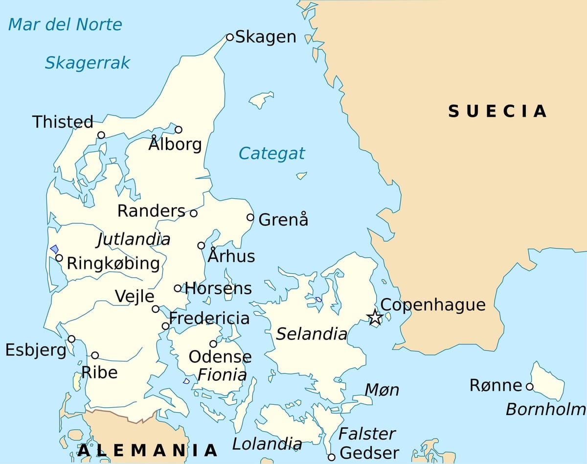 Карта фредерисия Данска