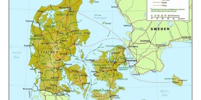 Карта Данске Данска